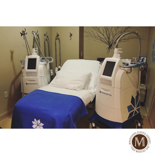 CoolSculpting treatment room at Ziba Medical Spa in Eugene